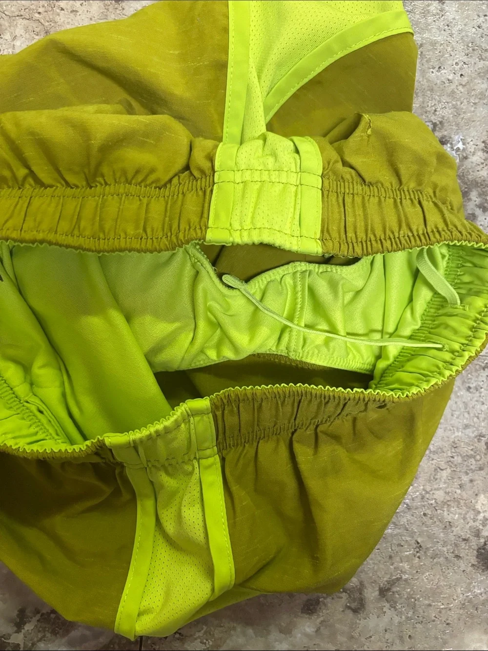 Nike - Women's Yellow-Green Athletic Running Shorts (size XS)